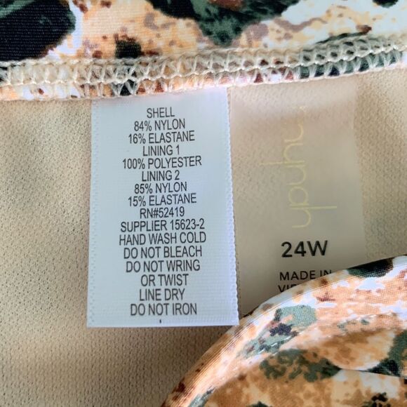 Mynah Animal Print Hipster Bikini Swim  Brief Bottoms Plus Size 24W - Picture 4 of 7